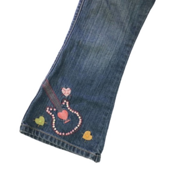 Retro 2008 Gymboree  Guitar  Detail  Adjustable Bootcut Jeans Size 4 - Picture 4 of 7